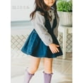 thumbnail image 3 of Jxzom Kids Toddler Baby Girl Suspender Denim Skirt 6M 12M 2T 3T 4T 5T Solid Color Waist Elastic Band Fashion Wild Skirt, 3 of 7