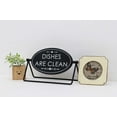 thumbnail image 3 of Parisloft Reversible Freestanding Metal Sign - Dishes are dirty / Dishes are clean, 2-Sided Modern Tabletop Decor, Black, 8.3" x 5"H, 3 of 8