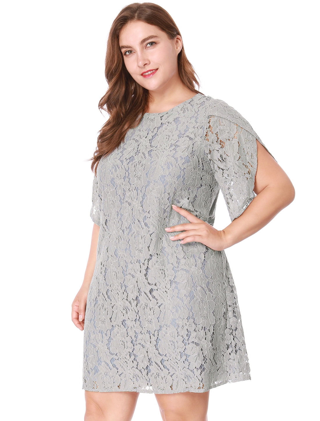gray shift dress