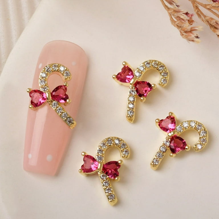 Christmas Nail Jewelry Diamonds Nail Rhinestone Nail Decor Glitter Gems  20PCS Y