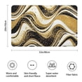 thumbnail image 3 of Black Marble Gold Wave Pattern Bathroom Rugs Mat,Non Slip Microfiber Bathroom Rug,Rubber Backing,Soft Bathroom Mats for Bathroom Floor,Tub and Shower,20x32in(50x80cm), 3 of 4