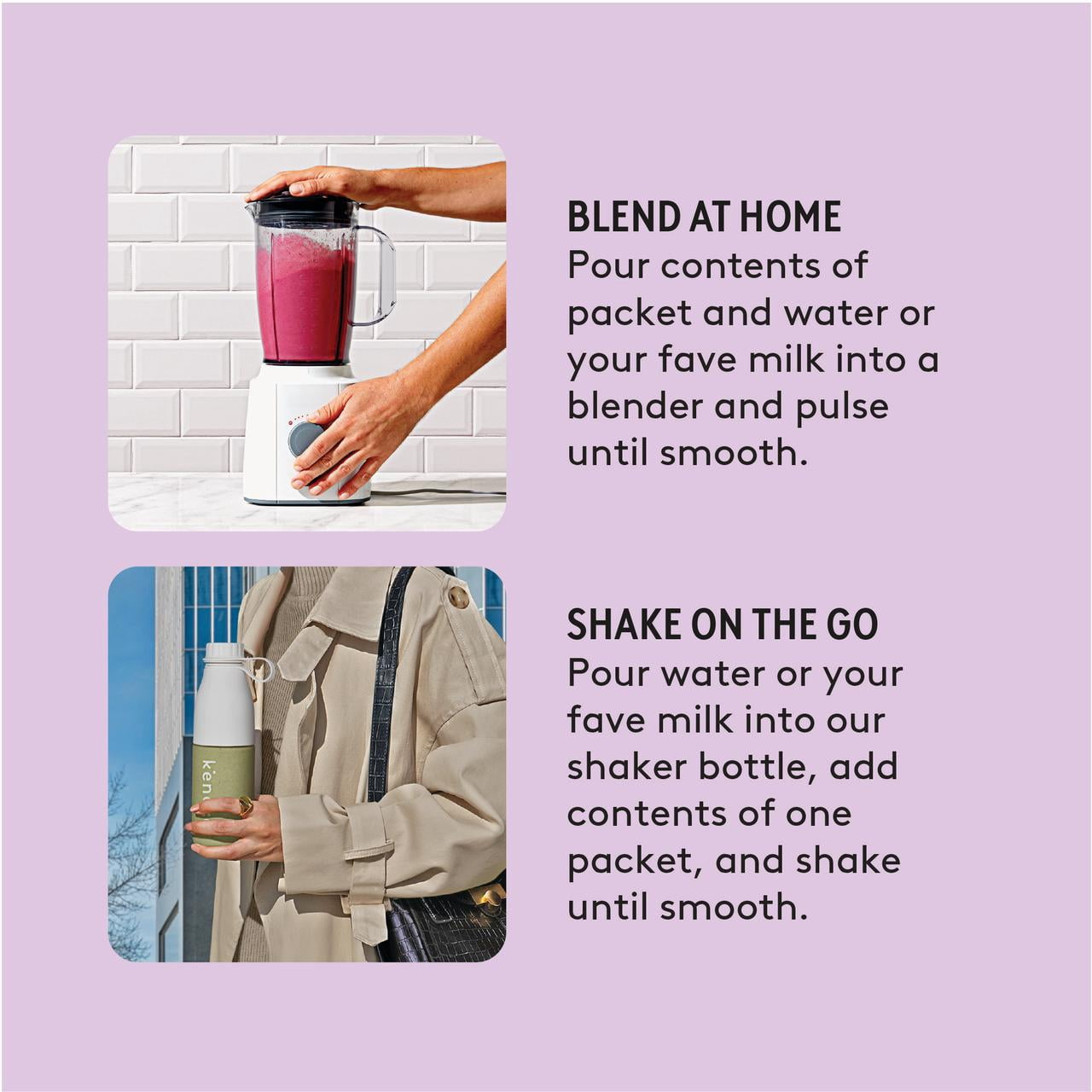 Kencko Purples Instant Superfood Fruit & Veggie Smoothies, .636 oz, 4 Pack