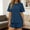 Marine, variante sur Elvqul Pyjama 2 Pcs pour Femmes Haut et Short Manches Courtes Col Ras du Cou Respirant Séchage Rapide Léger Tenue de Nuit d'Été pour Adolescentes Taille Élastique