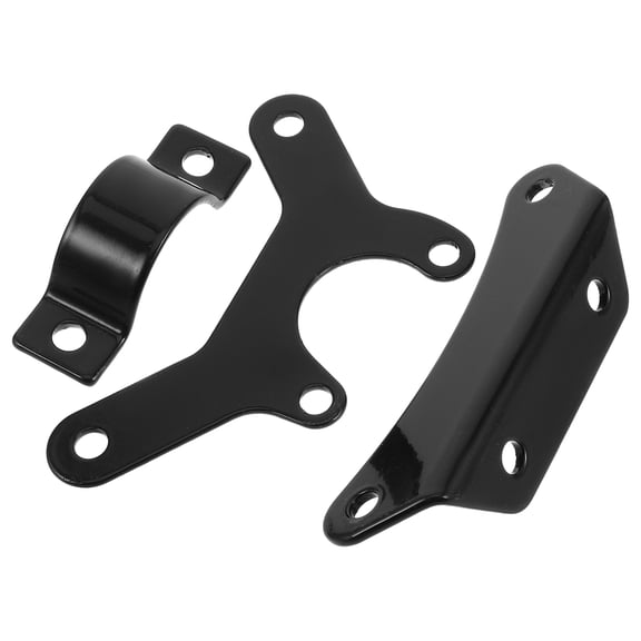 Worgeous  3 Pcs Cooler Mount Motorcycle Oil Off-road Vehicle Bracket Black