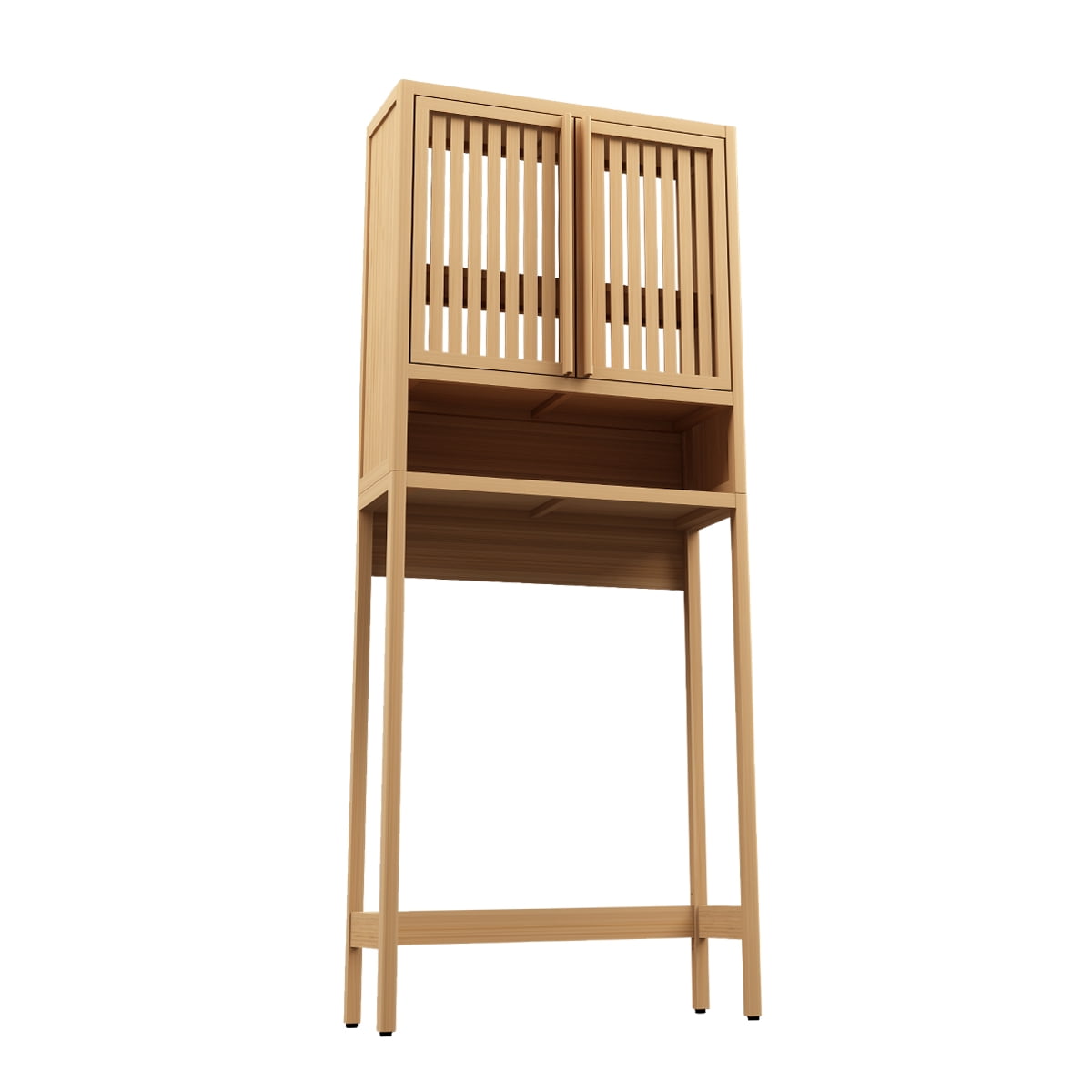 Space Saving Beautiful Finish Large Capacity Bathroom Organizer Freestanding
