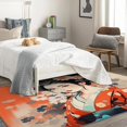 thumbnail image 4 of Kimono Girl Rug 5x6 Area Rugs for Bedroom Living Room, Japanese Area Rug, Oriental Carpet Machine Washable Non-Slip Large Rug, Soft Low Pile Area Rug, Indoor Decorative Rug Z&lL250, 4 of 7