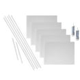 thumbnail image 1 of FASÄDE Hammered Decorative Vinyl Backsplash 15 sq ft Kit in Gloss White, 1 of 6