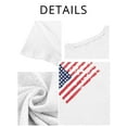 thumbnail image 7 of XCHQRTI USA Flag Shirt Women 4th of July Tee Graphic Short Sleeve Casual Memorial Day T-Shirts, 7 of 7