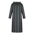 thumbnail image 5 of RongHuan Mens Striped Robe Color Block Muslim Clothes with Hood Lightweight Long Sleeve Pajama Shirt Casual Sleep Gowns, 5 of 8