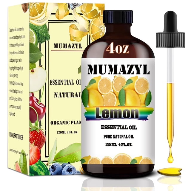 Aceite esencial MUMAZYL Lemon 120 ml (4 fl oz) para difusor