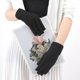 thumbnail image 2 of Guantes sólidos para mujer, manoplas de protección solar elásticas ceremoniales, guantes de conducción con protección solar a prueba de rayos UV para mujer, guantes blancos y negros, 2 of 4