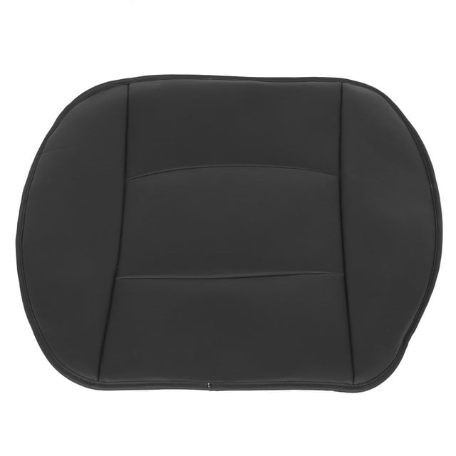 Almohadilla de asiento de repuesto, alfombrilla de asiento de repuesto de cuero de PU para automóvil, funda para asiento delantero, diseño elevado