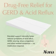 Under Bed 7-Inch Incline Foam Mattress Elevator, Twin - Riser for Acid Reflux, GERD, and Sleep Relief by Avana