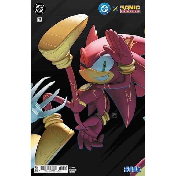 DC X Sonic the Hedgehog #3A (2nd) VF ; DC Comic Book