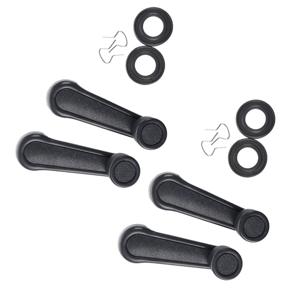 4 Pcs Gray Plastic Universal Car Window Winder Cranks Handle Lever,4 x Window winder Hand Crank,Gray