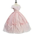 thumbnail image 3 of Women Southern Belle Renaissance Dress Pink Victorian 1860s Civil War Wedding Dress Rococo Ball Gown, 3 of 6