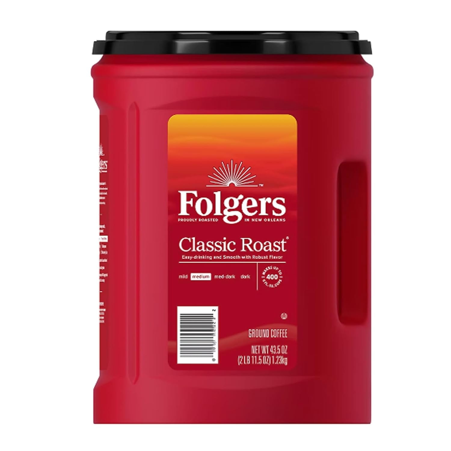 Folger Classic Roast Ground Coffee, (43.5 oz, 3 Pack)