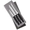 Rada Cutlery 3-Piece Cooking Essentials Knife Gift Set, Black Handles
