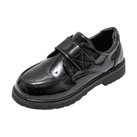 JUMESG Boys Shoes Dress Shoes Oxford Slip on Loafers(Toddler/Littile Kids/Big Kids) (Black,30)