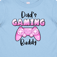 thumbnail image 4 of Inktastic Dad's Gaming Buddy- Pink Controller Boys or Girls Baby T-Shirt, 4 of 5