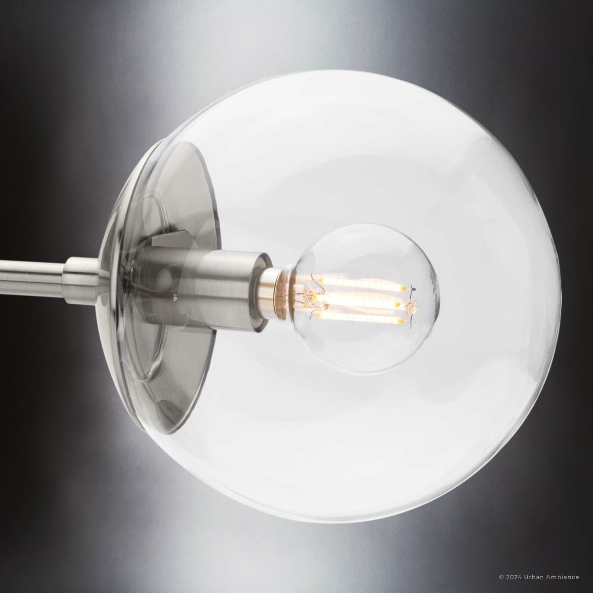 Luxury Minimalist Ceiling Light, Brushed Nickel, UHP4444