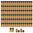thumbnail image 1 of Mini de 100x, con reductor de orificio, a prueba de , recargable, vial de muestra vacío para perfume químico, , Tapón interior 3ml Sunnimix Mini botella ámbar, 1 of 8