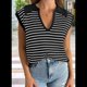 thumbnail image 5 of Suéteres de Verano para Mujer 2025, Cuello en V, Mangas , Suéter Sin Mangas, Chaleco Negro, Talla M, 5 of 6