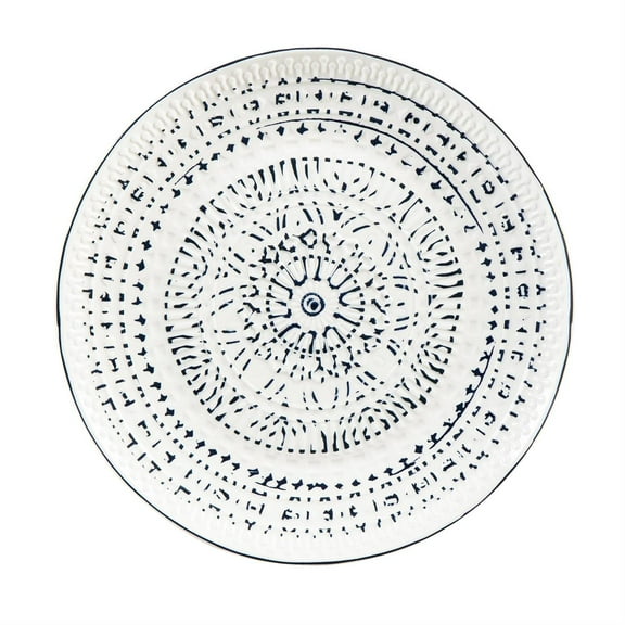 Evergreen Ceramic Lunch Dinner Plate, Inkwell Collection