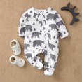 thumbnail image 1 of Gyratedream Baby Boy Girl Sleep & Play PJs 100% Organic Cotton One-Piece Footies Jumpsuit, 1 of 3