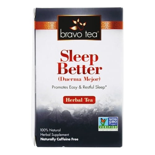 Bravo Tea Sleep Better 100 Natural Herbal Tea Supplement Bags, 72 Ea