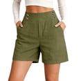 thumbnail image 3 of Yievot Women's High Waist Shorts 5 Inch Inseam Relaxed Fit Summer Daily Wear Casual Shorts with Pockets, 3 of 4