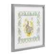 thumbnail image 4 of Mother Bunny on Green Argyle Gray Framed Print Under Glass, design by Lee Ann Sanders, 4 of 10