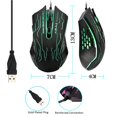 thumbnail image 2 of facefd Wired Gaming Mouse Portable Gaming Mouse Color LED Optical Mouse for Office Desktop Computers, 2 of 6