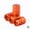 Orange, variant on Tire Stem Valve Caps Wheel Valve Covers Car Dustproof Tire Cap, Hexagon Shape (Red)