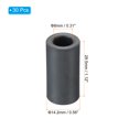 thumbnail image 2 of Uxcell Ferrite Toroid Core, Toroid Core 0.6" ODx0.3" IDx1.1" H, Black 30 Pack, 2 of 5
