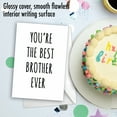 thumbnail image 5 of 1 Funny Birthday Brother Card with Envelope - Best Brother Ever Brother C9295BRG, 5 of 6