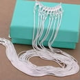 thumbnail image 6 of HOOUN 10PCS wholesale 925 sterling solid silver 1MM snake chain necklace XXDC08-26inches, 6 of 9