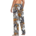 thumbnail image 5 of HPINK-T Halloween Pumpkin Ghost Men's Pajama Pants Soft Comfy Sleep Lounge Pants Pjs Bottoms with Pockets, 5 of 7