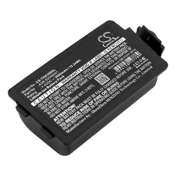Battery for TSC Alpha 3R A3R-52048001 Portable Printer CS-THA300SL 7.4v 2600mAh