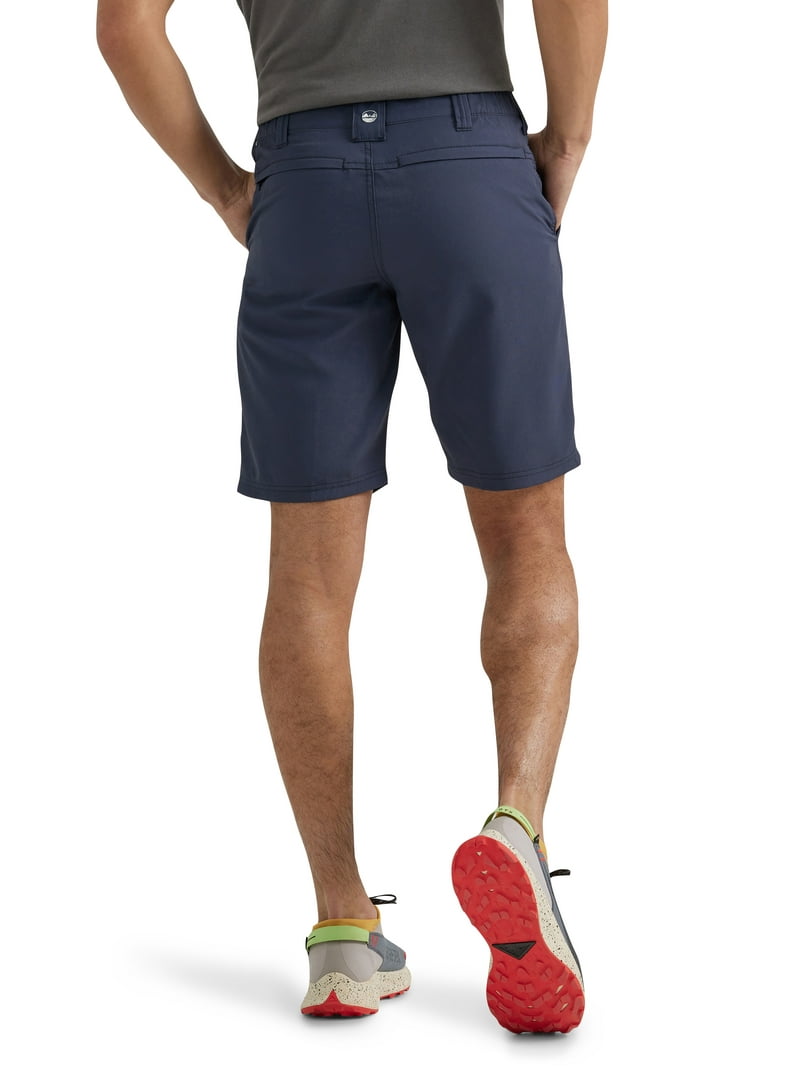 Wrangler men's Elastic Waist Shorts Moisture-Wicking, UPF 50