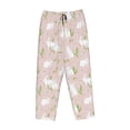 thumbnail image 4 of Naloa Rabbit Print Women’s Ultra-Soft Comfy Pajama Lounge Pants with Pockets & Drawstring, 4 of 8