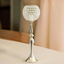 Efavormart 30" Gold Acrylic Crystal Goblet Candle Holder Flower Ball Centerpiece For Wedding Events Decoration
