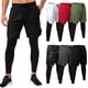 thumbnail image 4 of Pantalones deportivos para hombre Pantalones deportivos para mujer con bolsillos Leggings con forro 2 en 1 Pantalones cortos deportivos Ropa deportiva de entrenamiento Maboto Pantalones deportivos para hombre, 4 of 7