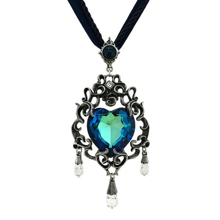 Alchemy Gothic Empress Eugenie`s Blue Heart Diamond Necklace