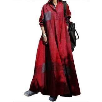 white christmas dresses 2023 ZANZEA Women Long Maxi Dress Casual Long Sleeve Pleated Dress Pockets  Buttons V Neck Party Vestidos Cotton Bohemian Dresses main image 0