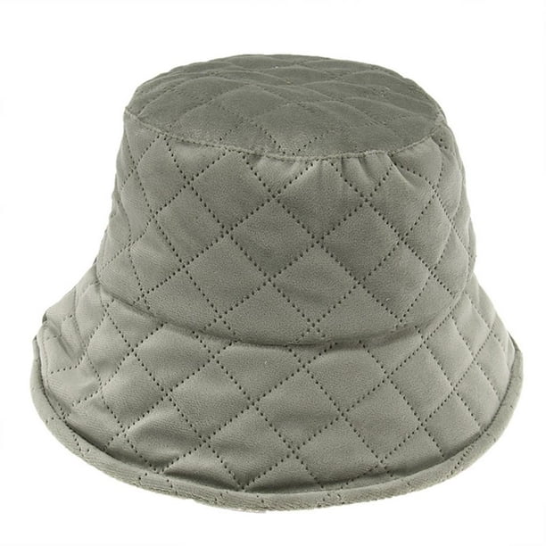 Winter Bucket Hats with Adjustable Solid Color Rope Solid Color