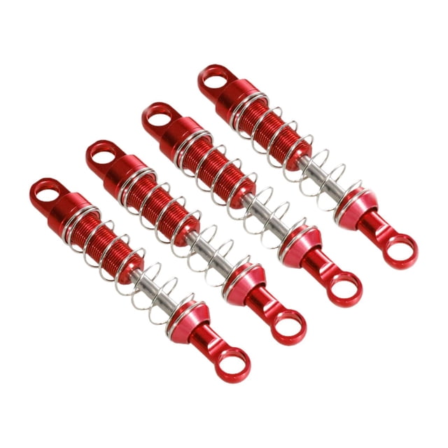 Amortiguador de coche RC, pieza de repuesto de aleación de aluminio para MN99S 1 juego rojo