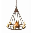 thumbnail image 7 of Meyda Tiffany 120281 Desert Arrow 7 Light 30" Wide Taper Candle Style Chandelier - Rust, 7 of 7