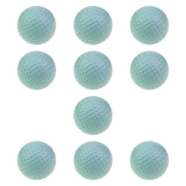 Lipstore 10 Pcs Balles d'Entraînement de Golf Portables pour Golfeur Extérieur Maison Gris
