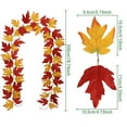 thumbnail image 2 of 78-Inch Fall Maple Leaf Garland for Outdoor Decor - Realistic Artificial Autumn Vine with Thanksgiving Themed Hanging Leaves, Perfect for Front Door, Fireplace, And Seasonal Table Decoration Harlik, 2 of 8